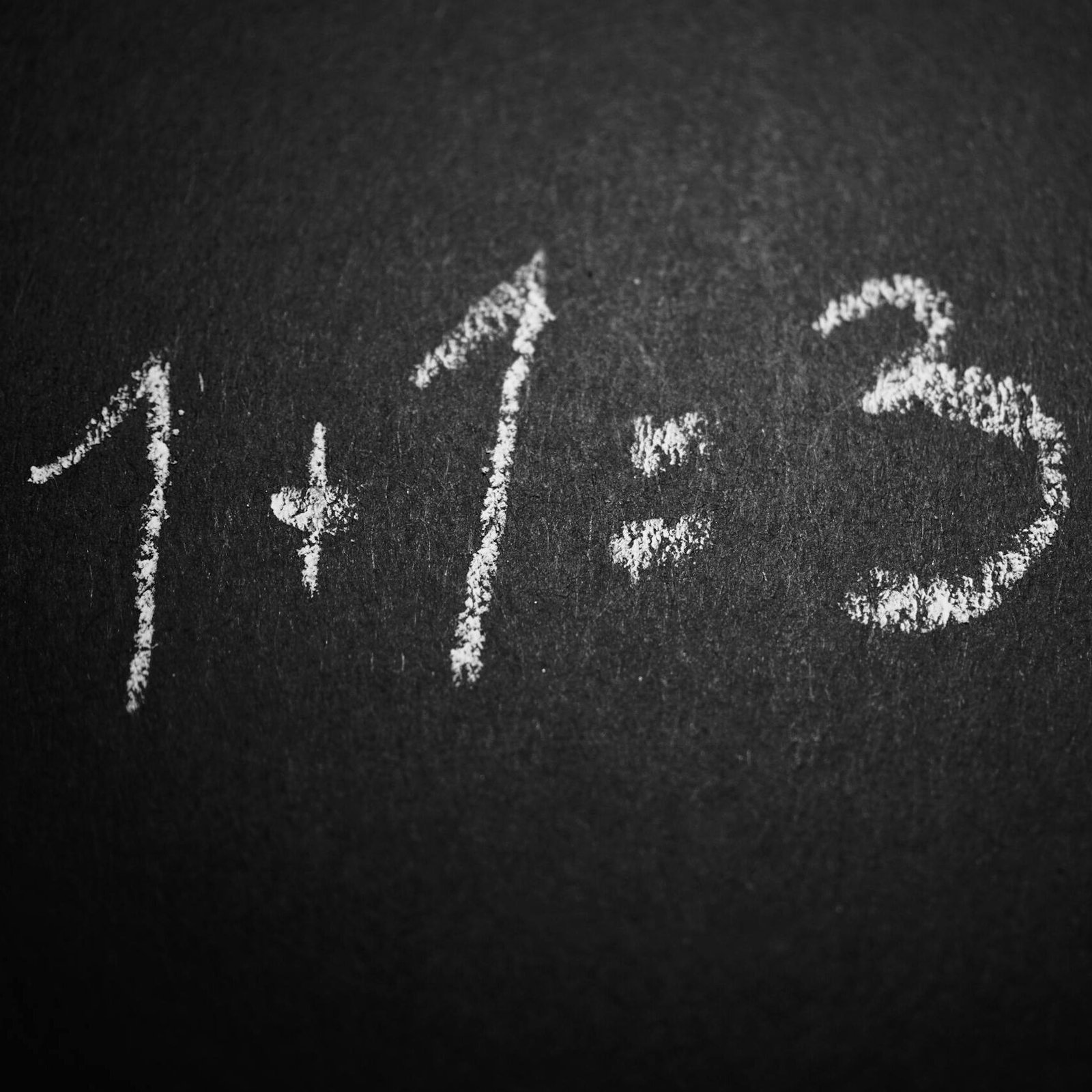 Chalkboard with a humorous incorrect math equation, ideal for educational settings.